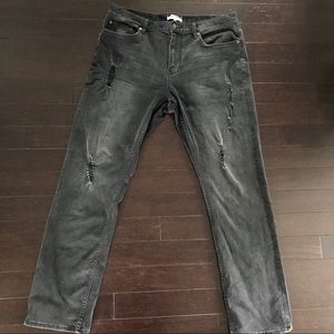Five Four Black distressed denim Robert Geller 36W